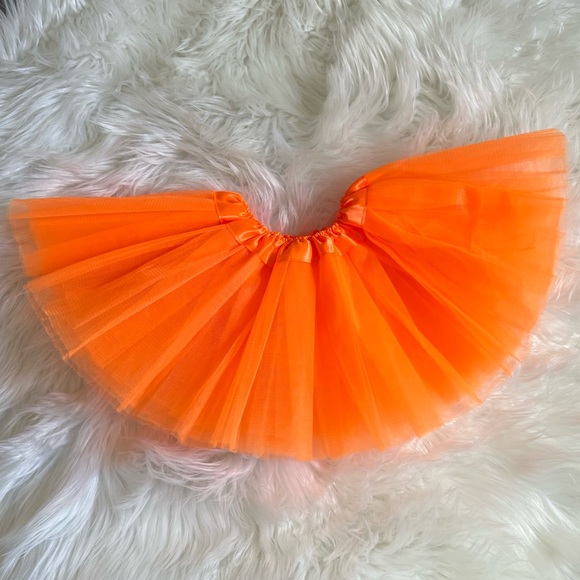 Other - Baby Girl Bright Orange Tutu Skirt SZ 6-12m🧡